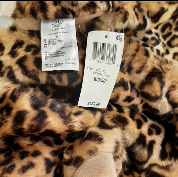 martha stewart leopard throw